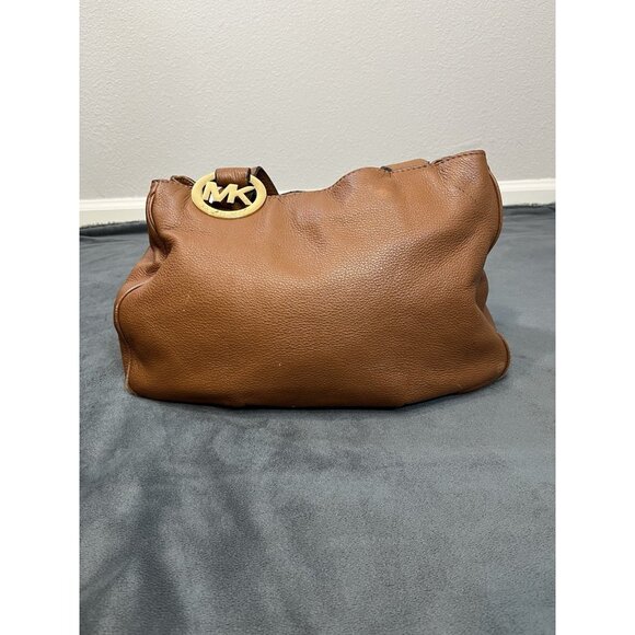 Michael Kors Fulton Large Leather East West Tote Bag luggage color - Picture 3 of 16